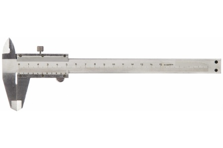 Штангенциркуль 150мм 0.02мм метал. нерж. FIT пластик кейс Арт. 19844