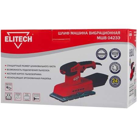 ПШМ ELITECH МШВ 0423Э 380Вт 113х228мм 6000-12000об/мин Арт. МШВ 0423Э
