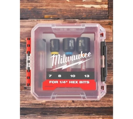 Набор торцевых насадок MILWAUKEE SHOCKWAVE 4 ед. (7/8/10/13мм - 65мм) GEN II Арт. 4932492445