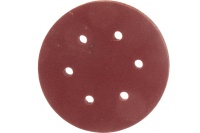 Круг шлифовальный ELITECH 150мм Р150 липучка, 6 отверстий, 5шт/упак. Арт. 1820.099200