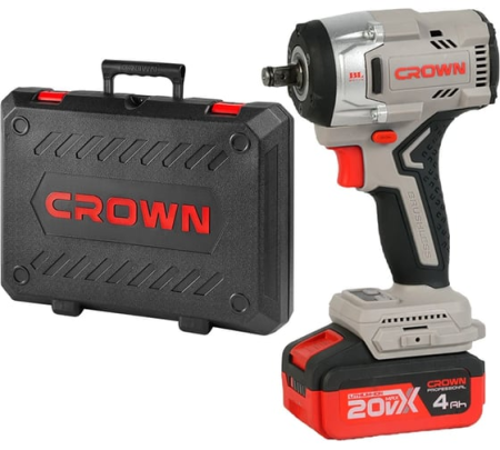 Гайковерт акк.уд. CROWN CT22062HX-4 BMC 20V*4Ah Li-ion 1/2" 550Нм 2 акк. ЗУ Арт. CT22062HX-4 BMC