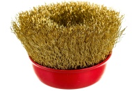 Щетка чашечная для УШМ латунированная 75мм, М14 ELITECH Арт. 1820.073900