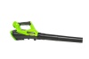 Воздуходув аккумуляторный GREENWORKS G40AB 40V 510 м.куб./ч без АКБ и ЗУ Арт. 2400807