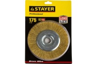 Щетка дисковая для УШМ волнистая 175мм, 22,2мм STAYER Арт. 35122-175