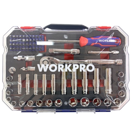 Набор инструментов 3/8" 75шт WORKPRO Арт. WP202524