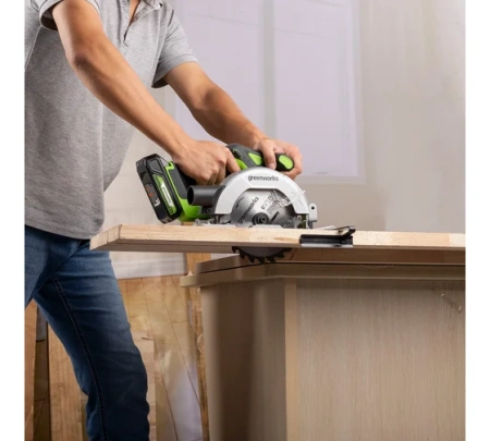 Пила дисковая акк GREENWORKS GD24CS165 24V Li-Ion 165*20мм без акк и ЗУ Арт. 1501607