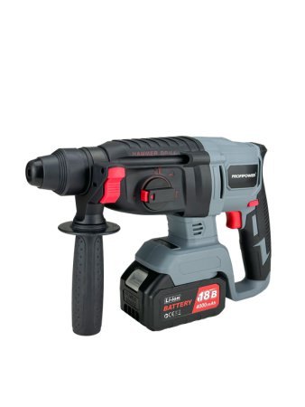 Набор акк инстр. PROFIPOWER УШМ E0080 и гайковерт E0081 и перфоратор T0058 18В*4.0Ач Li-ion 2акк З/У Арт. E0095