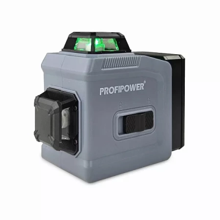 Нивелир лазерный ProfiPower NL-12G 12 лучей, лазер-зеленый, пульт ДУ, акк З/У, сумка-чехол Арт. E0214