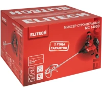 Миксер Elitech МС 1400Э 1400Вт, М14 Арт. МС 1400Э (E2208.039.01)