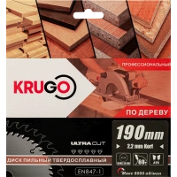 Диск пильный 190х30х60Т KRUGO Арт. WA190060