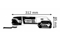 Мультитул акк. BOSCH BOSCH GOP 18V-28 18V Li-Ion без АКК и ЗУ Арт. 06018B6002