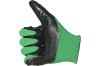 Перчатки полиэфирные с черным нитрильным покрытием маслобензостойкие, L, 15 класс Palisad Арт. 67865