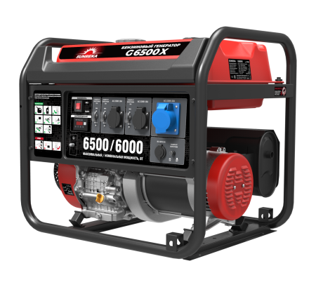 Генератор бенз SUNREKA G6500X 6/6,5кВт 220В руч.старт Арт. 211005