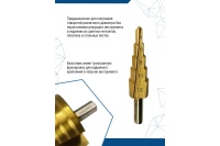 Сверло ступенчатое Vertextools 4-12 мм Арт. 4-12