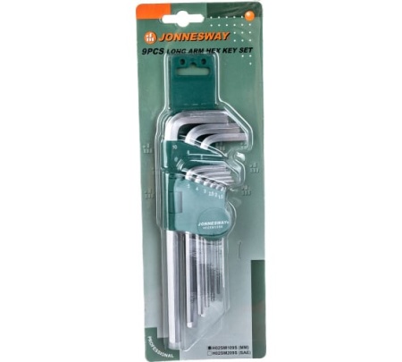 Набор ключей шестигр. 9шт 1.5-10мм Jonnesway H02SM109S Арт. 47092