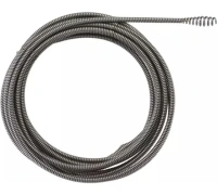Тросик для прочистной машины 8мм x 7.6м spiral, bulb auger