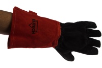 Краги сварщика Elitech красно-черные Арт. 0606.016300