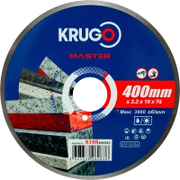 Диск алм KRUGO MASTER 400*25.4мм ультратонкий сплошной Арт. 81084000284