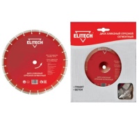 Диск алм ELITECH 350*25.4мм сегм. сух. Б Гранит Арт. 1110.007000