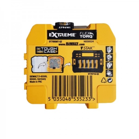 Набор бит DeWALT FlexTorq PH2 25 мм, 25 шт. в кейсе Арт. DT70555T-QZ