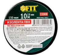 Изолента ПВХ 19мм 10м черная FIT Арт. 11008