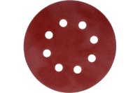 Круг шлифовальный FIT 125мм Р180 с отверст. липуч. 5шт/упак. Арт. 39788