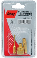 Набор насадок для накачивания 3 предмета блистр FUBAG Арт. 110119