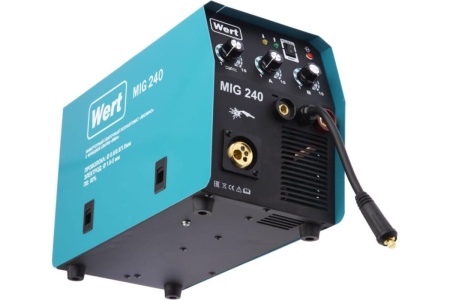 Полуавтомат WERT MIG 240 30-240А 5.2кВт 0.6-1.0мм 220В Арт. MIG 240 (W1701.008.00)