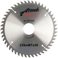 Пильный диск по дереву Атака 235*48T*30 ч/рез профи