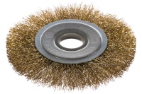 Щетка дисковая для УШМ латунированная 125мм, 22,2мм ELITECH Арт. 1820.074700