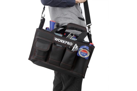 Сумка для инструмента WORKPRO 600D 390*220*290мм15" открытая Арт. WP281006