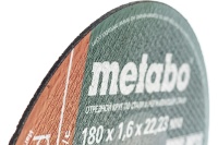 Диск отрезной по нерж Metabo 180x1.6мм SP-Novorapid 25шт/уп Арт. 617166000