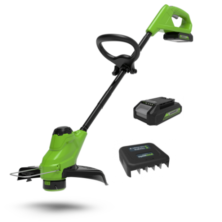 Триммер акк. GREENWORKS G24LT25K2 24V*2Ач Li-Ion 25см АКК и ЗУ Арт. 2107207SA