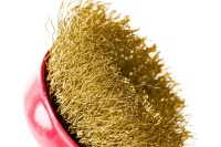 Щетка чашечная для УШМ латунированная 65мм, М14 ELITECH Арт. 1820.073800