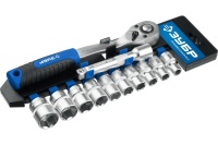 Набор головок с трещеткой 6 гран. 1/2" 12 предм. 10-24мм ЗУБР ТБ-12 Арт. 27647-H12_z01