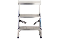 Стремянка 2-сторонняя Алюмет алюминиевая 3-х ступ Арт. AD7203