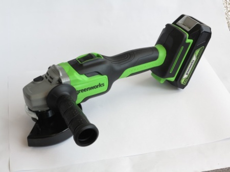 УШМ акк GREENWORKS GD24AGK4 24V*4Ah Li-Ion 125мм бесщет.дв. акк и ЗУ сумка Арт. 3200207UB