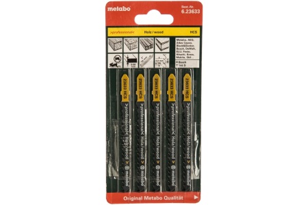Пилки д/лоб по дер Metabo 5шт, HСS, 75мм,рез, 5-50мм, д\ДВП, мяг.древ, фан Арт. 623633000