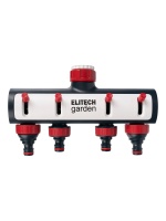 Распределитель потоков 4-х канальный премиум с переходниками для крана 3/4и 1 HF 004 ELITECH Garden Арт. HF 004