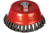 Корщетка-чашка 150мм, стальная витая проволока, М14, для УШМ FIT Арт. 39045