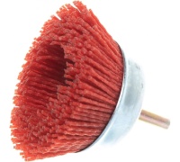 Щетка чашечная 75мм, нейлоновая со штифтом, для дрели, ЗУБР Арт. 35165-075_z02