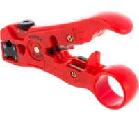 Нож для снятия изоляции KNIPEX 125мм для коаксиальных RG 59/6/7/11, дата-кабелей Арт. KN-166006SB