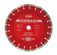 Диск алмазный ELITECH 300*25.4мм сегментный по кирпичу и бетону Арт. 1110.008700