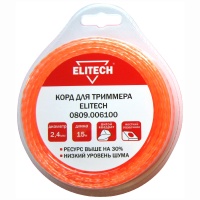 Корд трим. ELITECH (витой квадрат) 2.4мм 15м Арт. 0809.006100