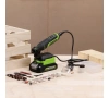  Гравер GreenWorks G24RT, 24V, б/щет, цанги 2,4/3,2мм, 6500–35000 об/мин, оснастка 52 шт, 1x2Ач,ЗУ,сумка,кор