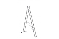 Лестница двухсекционная алюм. 2х18 507/927см усиленная Алюмет Арт. 6218