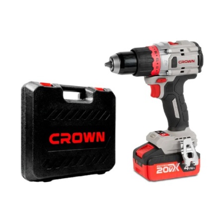 Дрель акк уд CROWN CT21127HMX-4 BMC 20V*4Ah Li-Ion 100Нм 2 акк и ЗУ кейс Арт. CT21127HMX-4 BMC
