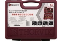 Набор инструмента универсальный 56 предметов 1/4" 1/2" UTS0056 Thorvik Арт. 52057