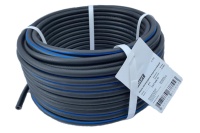 Рукав газовый d=6.3мм черный с синей полосой бухта 50м Арт. DK.1163.07927б