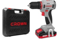 Дрель-шуруповерт акк CROWN CT21091HX-2 BMC 20V*2Ah 55Нм 2 акк и ЗУ Арт. CT21091HX-2 BMC